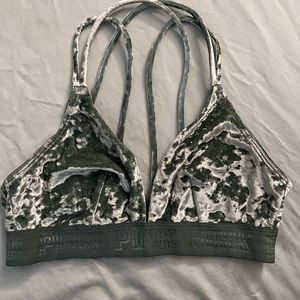 Victoria’s Secret PINK velvet triangle bra